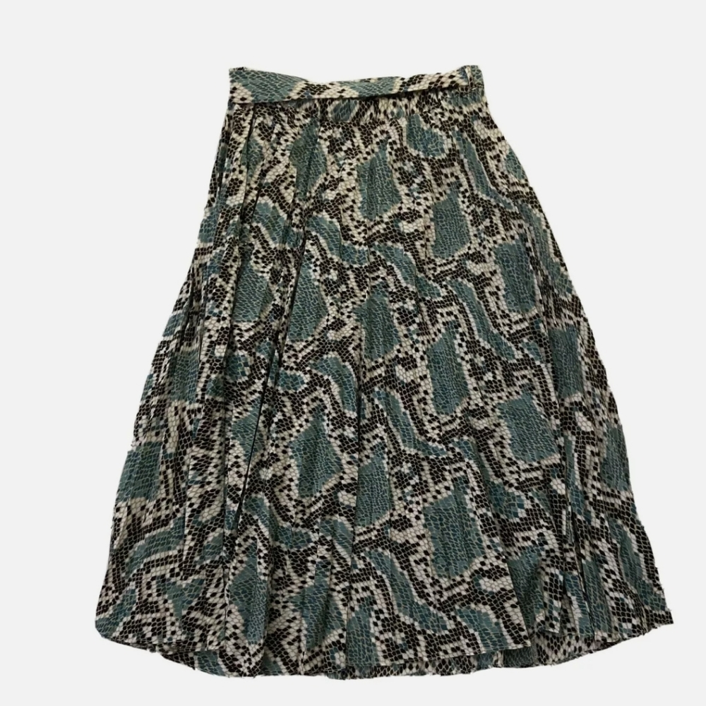 Topshop Women’s Green Snake Print Python Print Mi… - image 5